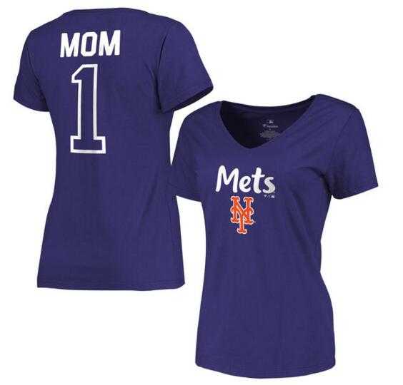 Women's New York Mets 2017 Mother's Day #1 Mom V-Neck T-Shirt - Royal FengYun,We sell and wholesale Women's New York Mets 2017 Mother's Day #1 Mom V-Neck T-Shirt - Royal FengYun on line form chian!