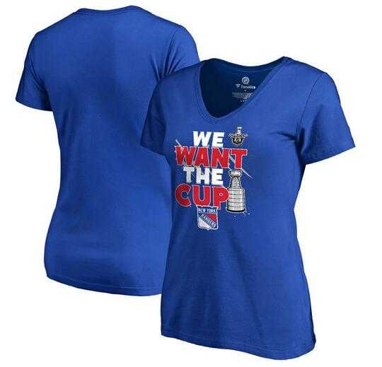 Women's New York Rangers Fanatics Branded 2017 NHL Stanley Cup Playoff Participant Blue Line Slim Fit V Neck T Shirt Royal FengYun,We sell and wholesale Women's New York Rangers Fanatics Branded 2017 NHL Stanley Cup Playoff Participant Blue Line Slim Fit V Neck T Shirt Royal FengYun on line form chian!