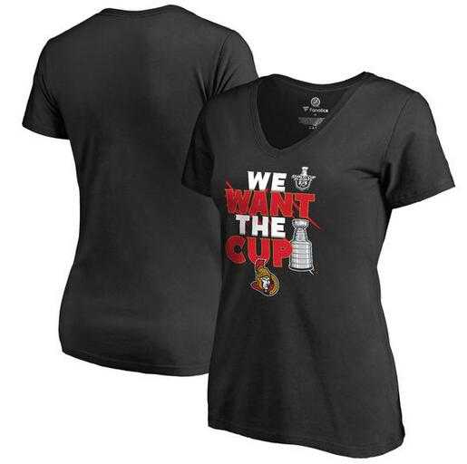 Women's Ottawa Senators Fanatics Branded 2017 NHL Stanley Cup Playoffs Participant Blue Line Slim Fit V Neck T Shirt Black FengYun,We sell and wholesale Women's Ottawa Senators Fanatics Branded 2017 NHL Stanley Cup Playoffs Participant Blue Line Slim Fit V Neck T Shirt Black FengYun on line form chian!