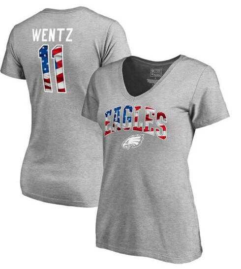 Women's Philadelphia Eagles #11 wentz NFL Pro Line by Fanatics Branded Banner Wave Name & Number T Shirt Royal FengYun,We sell and wholesale Women's Philadelphia Eagles #11 wentz NFL Pro Line by Fanatics Branded Banner Wave Name & Number T Shirt Royal FengYun on line form chian!