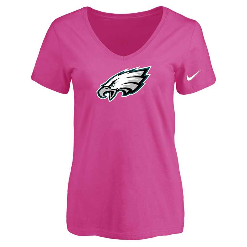 Women's Philadelphia Eagles Peach Logo V neck T-Shirt FengYun,We sell and wholesale Women's Philadelphia Eagles Peach Logo V neck T-Shirt FengYun on line form chian!