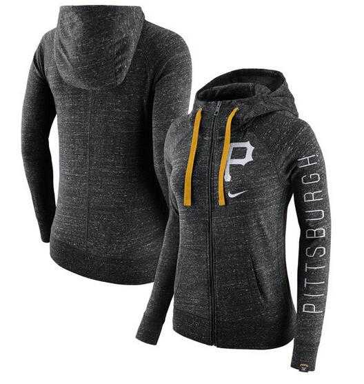 Women's Pittsburgh Pirates Nike Vintage Full-Zip Hoodie - Heather Black FengYun,We sell and wholesale Women's Pittsburgh Pirates Nike Vintage Full-Zip Hoodie - Heather Black FengYun on line form chian!