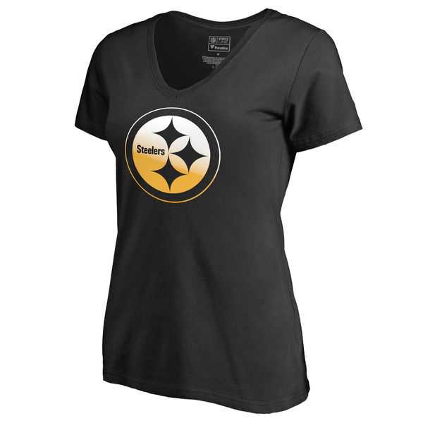 Women's Pittsburgh Steelers Pro Line by Fanatics Branded Black Big & Tall Gradient Logo T-Shirt FengYun,We sell and wholesale Women's Pittsburgh Steelers Pro Line by Fanatics Branded Black Big & Tall Gradient Logo T-Shirt FengYun on line form chian!