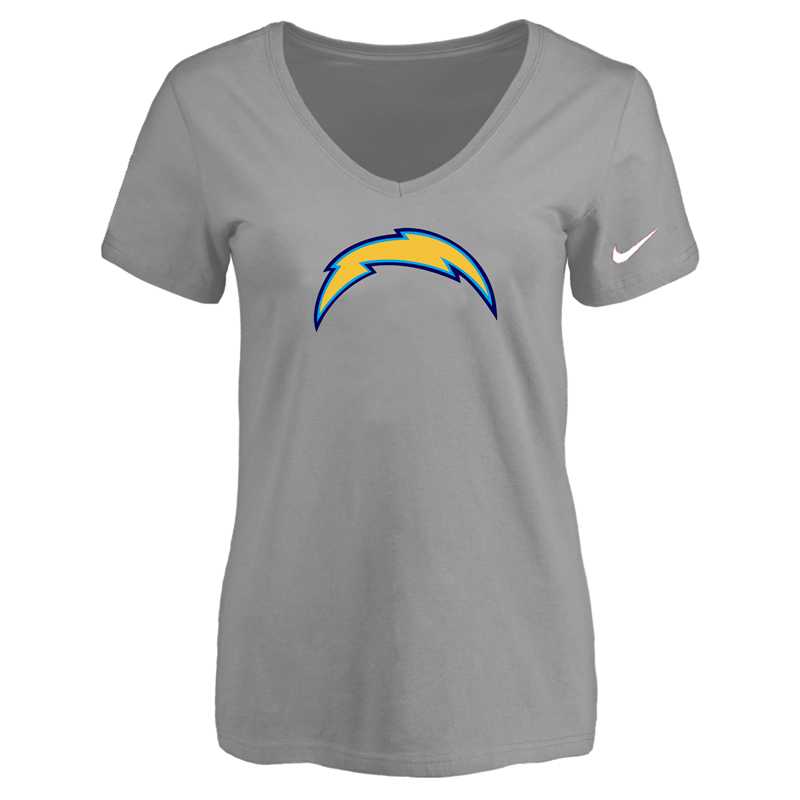 Women's San Diego Chargers L.Gray Logo V neck T-Shirt FengYun,We sell and wholesale Women's San Diego Chargers L.Gray Logo V neck T-Shirt FengYun on line form chian!