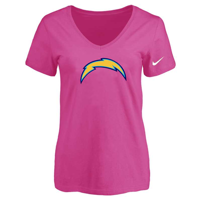 Women's San Diego Chargers Peach Logo V neck T-Shirt FengYun,We sell and wholesale Women's San Diego Chargers Peach Logo V neck T-Shirt FengYun on line form chian!