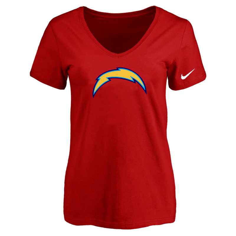 Women's San Diego Chargers Red Logo V neck T-Shirt FengYun,We sell and wholesale Women's San Diego Chargers Red Logo V neck T-Shirt FengYun on line form chian!