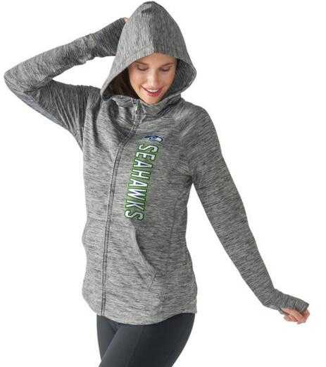 Women's Seattle Seahawks G III 4Her by Carl Banks Recovery Full Zip Hoodie Heathered Gray FengYun,We sell and wholesale Women's Seattle Seahawks G III 4Her by Carl Banks Recovery Full Zip Hoodie Heathered Gray FengYun on line form chian!