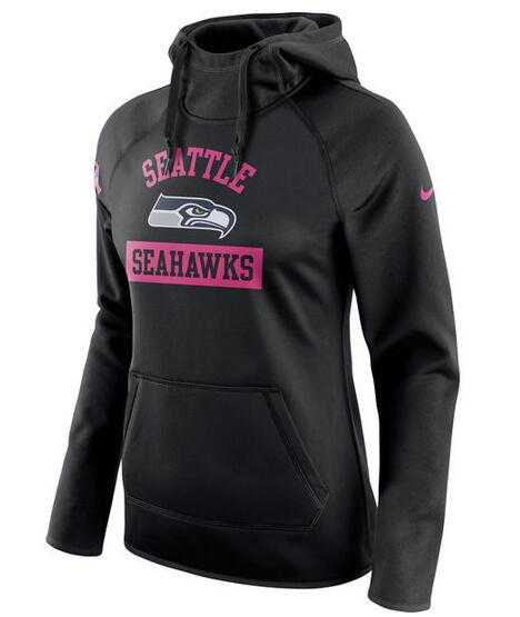 Women's Seattle Seahawks Nike Breast Cancer Awareness Circuit Performance Pullover Hoodie - Black FengYun,We sell and wholesale Women's Seattle Seahawks Nike Breast Cancer Awareness Circuit Performance Pullover Hoodie - Black FengYun on line form chian!