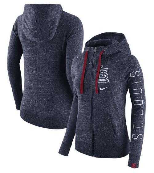 Women's St. Louis Cardinals Nike Vintage Full-Zip Hoodie - Heather Navy FengYun,We sell and wholesale Women's St. Louis Cardinals Nike Vintage Full-Zip Hoodie - Heather Navy FengYun on line form chian!