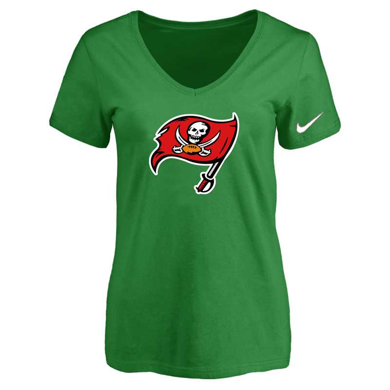 Women's Tampa Bay Buccaneers D.Green Logo V neck T-Shirt FengYun,We sell and wholesale Women's Tampa Bay Buccaneers D.Green Logo V neck T-Shirt FengYun on line form chian!