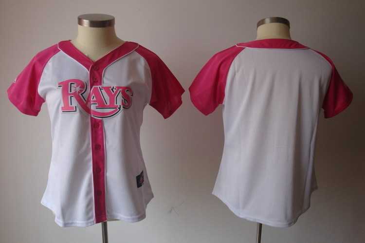 Women's Tampa Bay Rays Blank White Pink Splash Fashion Stitched Jersey,We sell and wholesale Women's Tampa Bay Rays Blank White Pink Splash Fashion Stitched Jersey on line form chian!