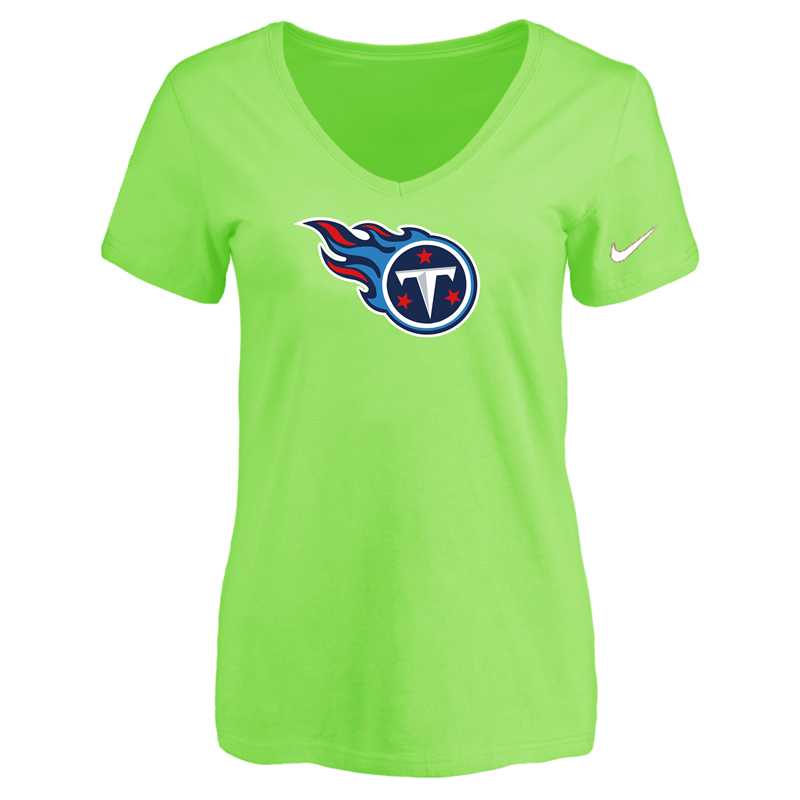Women's Tennessee Titans L.Green Logo V neck T-Shirt FengYun,We sell and wholesale Women's Tennessee Titans L.Green Logo V neck T-Shirt FengYun on line form chian!