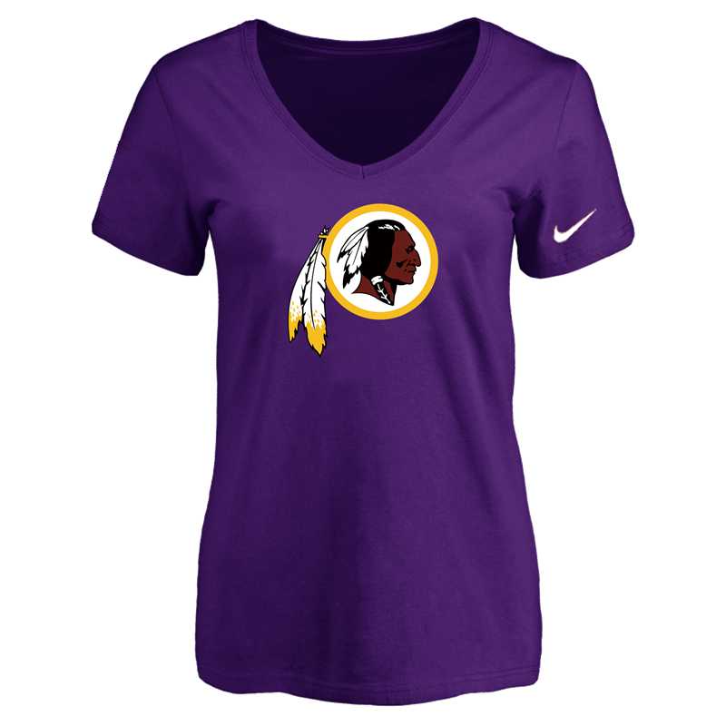Women's Washington Redskins Purple Logo V neck T-Shirt FengYun,We sell and wholesale Women's Washington Redskins Purple Logo V neck T-Shirt FengYun on line form chian!