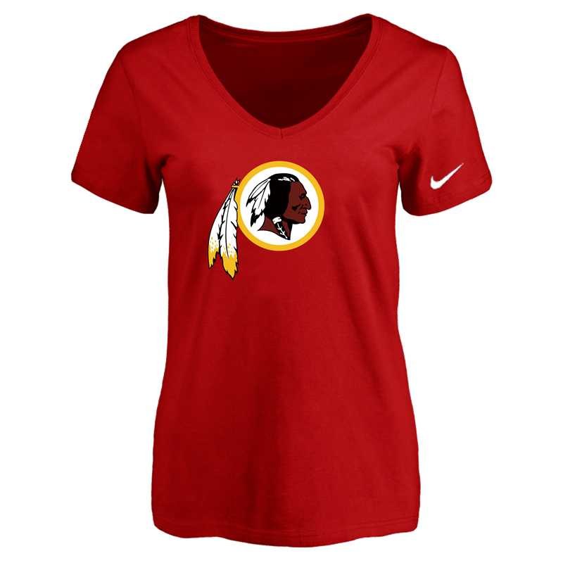 Women's Washington Redskins Red Logo V neck T-Shirt FengYun,We sell and wholesale Women's Washington Redskins Red Logo V neck T-Shirt FengYun on line form chian!
