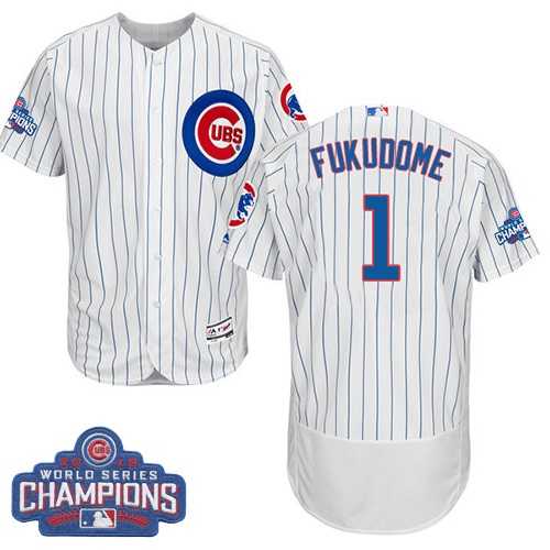 Chicago Cubs #1 Kosuke Fukudome White 2016 World Series Champions Flexbase Stitched Jersey DingZhi,We sell and wholesale Chicago Cubs #1 Kosuke Fukudome White 2016 World Series Champions Flexbase Stitched Jersey DingZhi on line form chian!