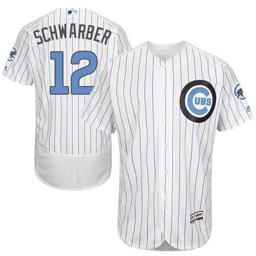 Chicago Cubs #12 Kyle Schwarber White Father's Day Flexbase Stitched Jersey DingZhi,We sell and wholesale Chicago Cubs #12 Kyle Schwarber White Father's Day Flexbase Stitched Jersey DingZhi on line form chian!