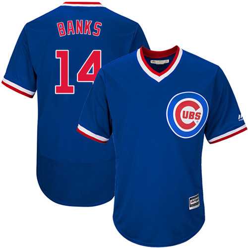 Chicago Cubs #14 Ernie Banks Blue Cooperstown New Cool Base Stitched Jersey DingZhi,We sell and wholesale Chicago Cubs #14 Ernie Banks Blue Cooperstown New Cool Base Stitched Jersey DingZhi on line form chian!