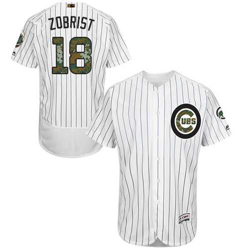 Chicago Cubs #18 Ben Zobrist White 2016 Memorial Day Flexbase Stitched Jersey DingZhi,We sell and wholesale Chicago Cubs #18 Ben Zobrist White 2016 Memorial Day Flexbase Stitched Jersey DingZhi on line form chian!