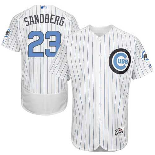 Chicago Cubs #23 Ryne Sandberg White Father's Day Flexbase Stitched Jersey DingZhi,We sell and wholesale Chicago Cubs #23 Ryne Sandberg White Father's Day Flexbase Stitched Jersey DingZhi on line form chian!