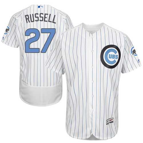 Chicago Cubs #27 Addison Russell White Father's Day Flexbase Stitched Jersey DingZhi,We sell and wholesale Chicago Cubs #27 Addison Russell White Father's Day Flexbase Stitched Jersey DingZhi on line form chian!