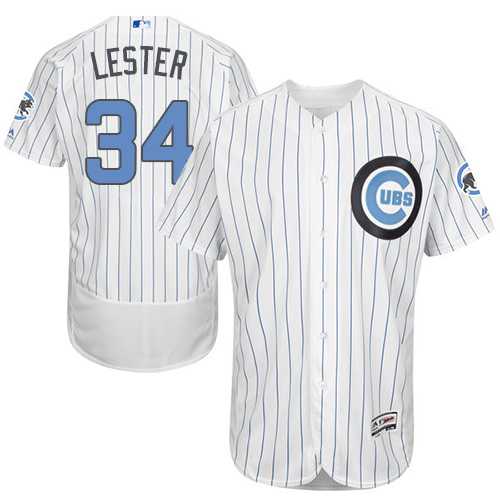Chicago Cubs #34 Jon Lester White Father's Day Flexbase Stitched Jersey DingZhi,We sell and wholesale Chicago Cubs #34 Jon Lester White Father's Day Flexbase Stitched Jersey DingZhi on line form chian!