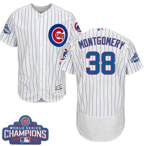 Chicago Cubs #38 Mike Montgomery White 2016 World Series Champions Flexbase Stitched Jersey DingZhi,We sell and wholesale Chicago Cubs #38 Mike Montgomery White 2016 World Series Champions Flexbase Stitched Jersey DingZhi on line form chian!