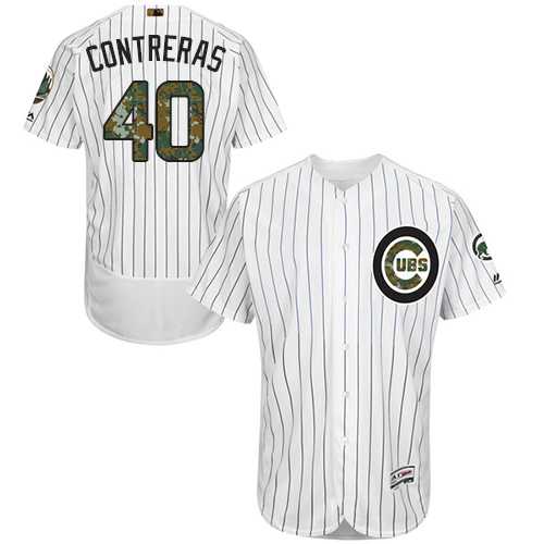 Chicago Cubs #40 Willson Contreras White 2016 Memorial Day Flexbase Stitched Jersey DingZhi,We sell and wholesale Chicago Cubs #40 Willson Contreras White 2016 Memorial Day Flexbase Stitched Jersey DingZhi on line form chian!