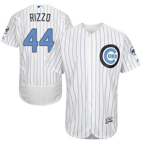 Chicago Cubs #44 Anthony Rizzo White Father's Day Flexbase Stitched Jersey DingZhi,We sell and wholesale Chicago Cubs #44 Anthony Rizzo White Father's Day Flexbase Stitched Jersey DingZhi on line form chian!