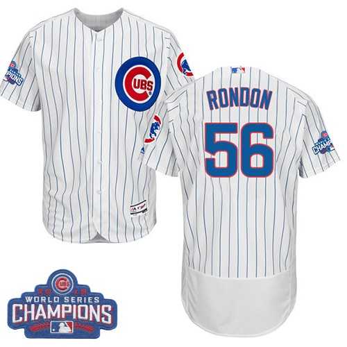Chicago Cubs #56 Hector Rondon White 2016 World Series Champions Flexbase Stitched Jersey DingZhi,We sell and wholesale Chicago Cubs #56 Hector Rondon White 2016 World Series Champions Flexbase Stitched Jersey DingZhi on line form chian!