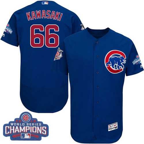 Chicago Cubs #66 Munenori Kawasaki Blue 2016 World Series Champions Flexbase Stitched Jersey DingZhi,We sell and wholesale Chicago Cubs #66 Munenori Kawasaki Blue 2016 World Series Champions Flexbase Stitched Jersey DingZhi on line form chian!
