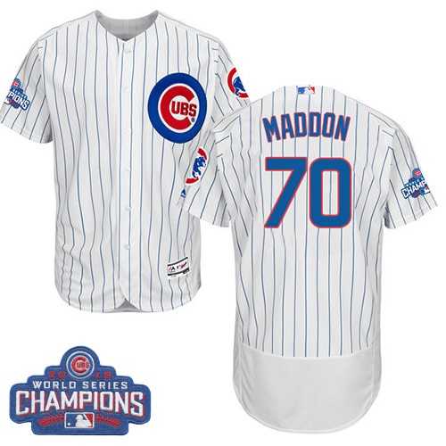 Chicago Cubs #70 Joe Maddon White 2016 World Series Champions Flexbase Stitched Jersey DingZhi,We sell and wholesale Chicago Cubs #70 Joe Maddon White 2016 World Series Champions Flexbase Stitched Jersey DingZhi on line form chian!