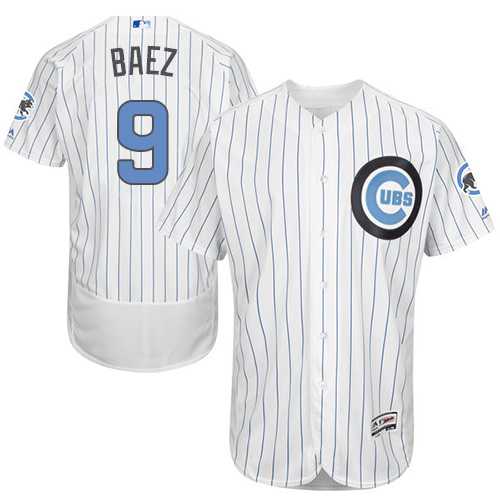 Chicago Cubs #9 Javier Baez White Father's Day Flexbase Stitched Jersey DingZhi,We sell and wholesale Chicago Cubs #9 Javier Baez White Father's Day Flexbase Stitched Jersey DingZhi on line form chian!