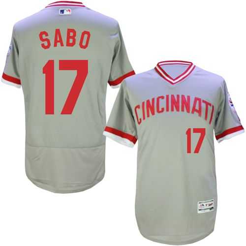 Cincinnati Reds #17 Chris Sabo Gray Cooperstown Collection Flexbase Stitched Jersey DingZhi,We sell and wholesale Cincinnati Reds #17 Chris Sabo Gray Cooperstown Collection Flexbase Stitched Jersey DingZhi on line form chian!