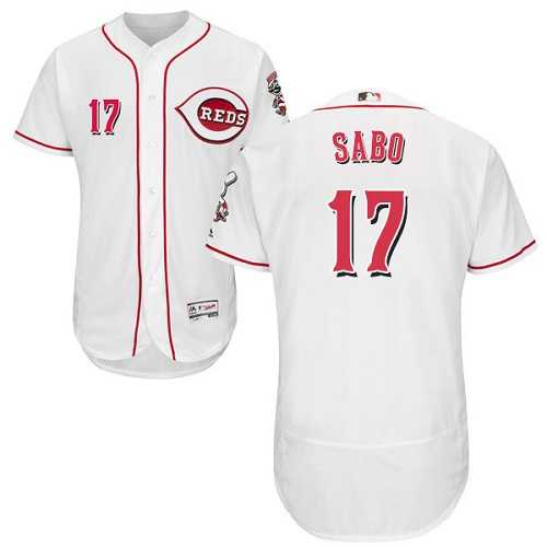 Cincinnati Reds #17 Chris Sabo White Flexbase Stitched Jersey DingZhi,We sell and wholesale Cincinnati Reds #17 Chris Sabo White Flexbase Stitched Jersey DingZhi on line form chian!