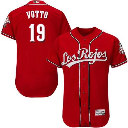 Cincinnati Reds #19 Joey Vottos Red Alternate Flexbase Stitched Jersey DingZhi,We sell and wholesale Cincinnati Reds #19 Joey Vottos Red Alternate Flexbase Stitched Jersey DingZhi on line form chian!