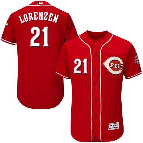Cincinnati Reds #21 Michael Lorenzen Red Flexbase Stitched Jersey DingZhi,We sell and wholesale Cincinnati Reds #21 Michael Lorenzen Red Flexbase Stitched Jersey DingZhi on line form chian!