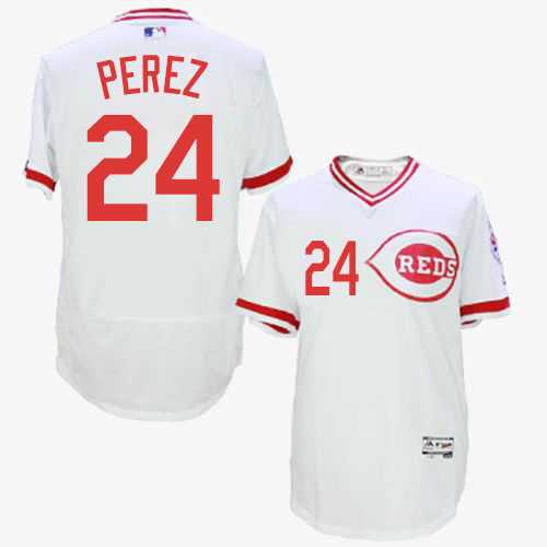 Cincinnati Reds #24 Tony Perez White Cooperstown Collection Flexbase Stitched Jersey DingZhi,We sell and wholesale Cincinnati Reds #24 Tony Perez White Cooperstown Collection Flexbase Stitched Jersey DingZhi on line form chian!