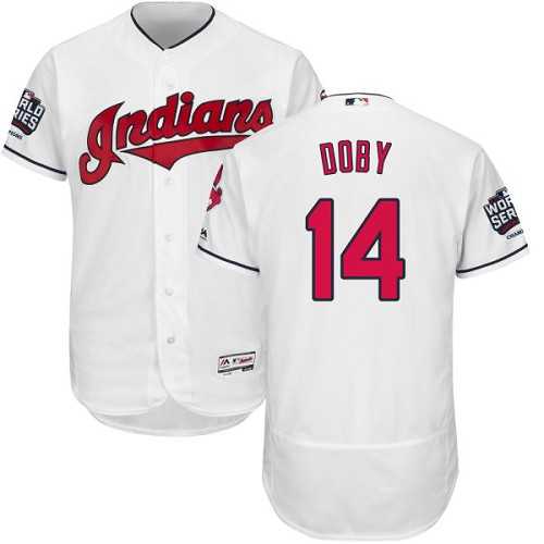 Cleveland Indians #14 Larry Doby White 2016 World Series Flexbase Stitched Jersey DingZhi,We sell and wholesale Cleveland Indians #14 Larry Doby White 2016 World Series Flexbase Stitched Jersey DingZhi on line form chian!
