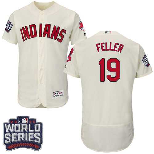 Cleveland Indians #19 Bob Feller Cream 2016 World Series Flexbase Stitched Jersey DingZhi,We sell and wholesale Cleveland Indians #19 Bob Feller Cream 2016 World Series Flexbase Stitched Jersey DingZhi on line form chian!