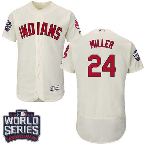 Cleveland Indians #24 Andrew Miller Cream 2016 World Series Flexbase Stitched Jersey DingZhi,We sell and wholesale Cleveland Indians #24 Andrew Miller Cream 2016 World Series Flexbase Stitched Jersey DingZhi on line form chian!