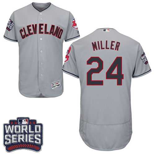 Cleveland Indians #24 Andrew Miller Gray 2016 World Series Flexbase Stitched Jersey DingZhi,We sell and wholesale Cleveland Indians #24 Andrew Miller Gray 2016 World Series Flexbase Stitched Jersey DingZhi on line form chian!