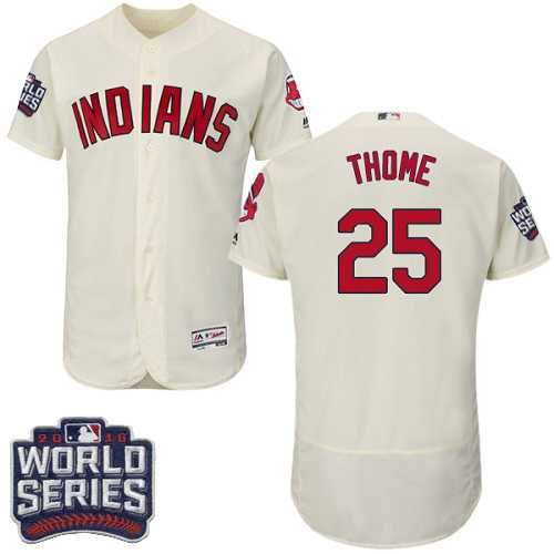 Cleveland Indians #25 Jim Thome Cream 2016 World Series Flexbase Stitched Jersey DingZhi,We sell and wholesale Cleveland Indians #25 Jim Thome Cream 2016 World Series Flexbase Stitched Jersey DingZhi on line form chian!
