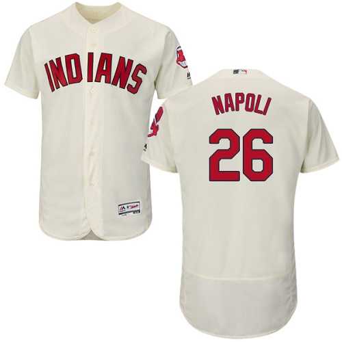 Cleveland Indians #26 Mike Napoli Cream Flexbase Stitched Jersey DingZhi,We sell and wholesale Cleveland Indians #26 Mike Napoli Cream Flexbase Stitched Jersey DingZhi on line form chian!
