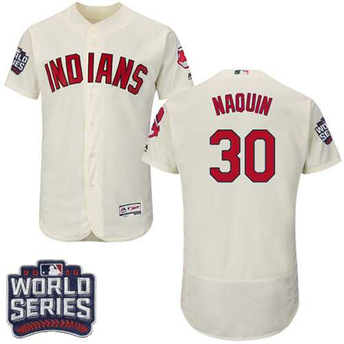 Cleveland Indians #30 Tyler Naquin Cream 2016 World Series Flexbase Stitched Jersey DingZhi,We sell and wholesale Cleveland Indians #30 Tyler Naquin Cream 2016 World Series Flexbase Stitched Jersey DingZhi on line form chian!
