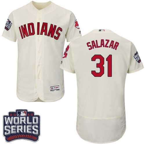 Cleveland Indians #31 Danny Salazar Cream 2016 World Series Flexbase Stitched Jersey DingZhi,We sell and wholesale Cleveland Indians #31 Danny Salazar Cream 2016 World Series Flexbase Stitched Jersey DingZhi on line form chian!