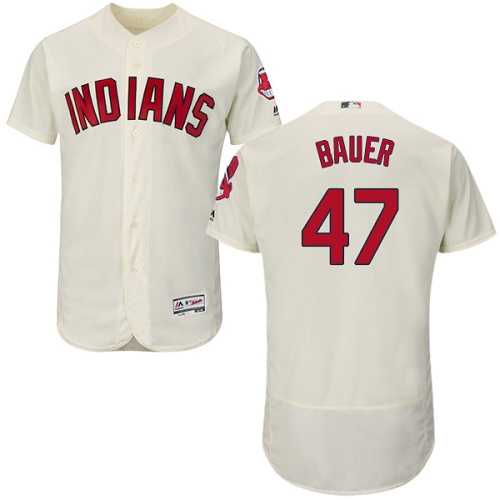 Cleveland Indians #47 Trevor Bauer Cream Flexbase Stitched Jersey DingZhi,We sell and wholesale Cleveland Indians #47 Trevor Bauer Cream Flexbase Stitched Jersey DingZhi on line form chian!
