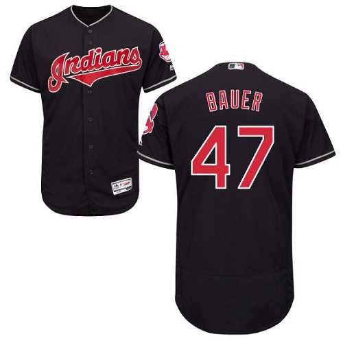 Cleveland Indians #47 Trevor Bauer Navy Flexbase Stitched Jersey DingZhi,We sell and wholesale Cleveland Indians #47 Trevor Bauer Navy Flexbase Stitched Jersey DingZhi on line form chian!