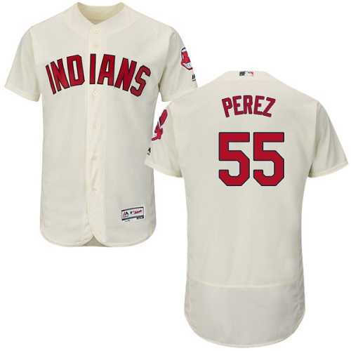 Cleveland Indians #55 Roberto Perez Cream Flexbase Stitched Jersey DingZhi,We sell and wholesale Cleveland Indians #55 Roberto Perez Cream Flexbase Stitched Jersey DingZhi on line form chian!