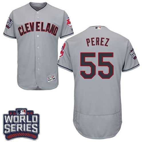 Cleveland Indians #55 Roberto Perez Gray 2016 World Series Flexbase Stitched Jersey DingZhi,We sell and wholesale Cleveland Indians #55 Roberto Perez Gray 2016 World Series Flexbase Stitched Jersey DingZhi on line form chian!