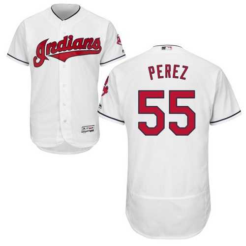 Cleveland Indians #55 Roberto Perez White Flexbase Stitched Jersey DingZhi,We sell and wholesale Cleveland Indians #55 Roberto Perez White Flexbase Stitched Jersey DingZhi on line form chian!
